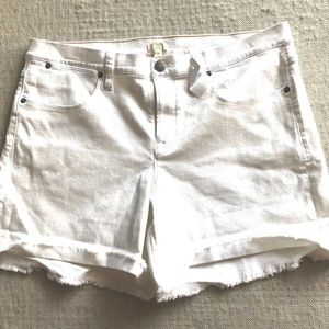 J. Crew Stretch Womens White Shorts Sz 32 NWT‎